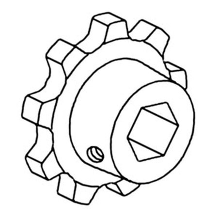 Aftermarket Feeder House Conveyor Chain Sprocket - Split Sprocket Design Fits Case IH COG10-0015